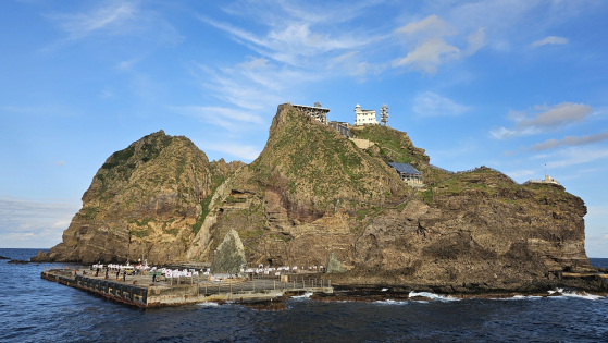 独島（ドクト、日本名・竹島）の資料写真。［写真　ニュース１］