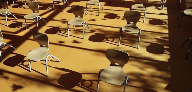 ドイツの学校の教室。［EPA＝聯合ニュース］